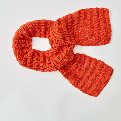 Red Heart Beginner Drop Stitch Scarf Knit Scarf made in Red Heart With Love Yarn