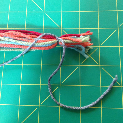 Red Heart Craft Snake Shawl Pin Craft Pin made in Red Heart Super Saver Yarn