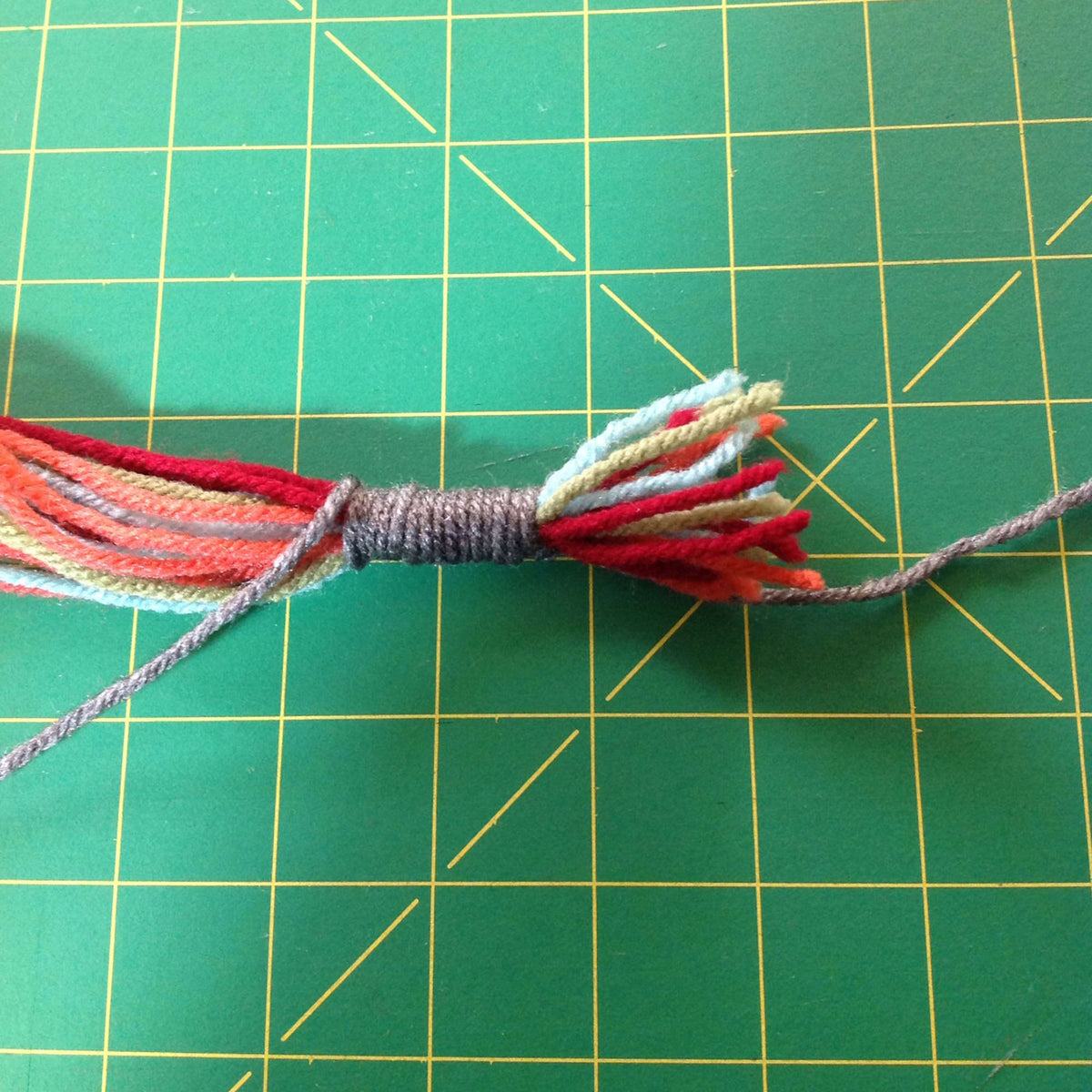 Craft Pin made in Red Heart Super Saver Yarn