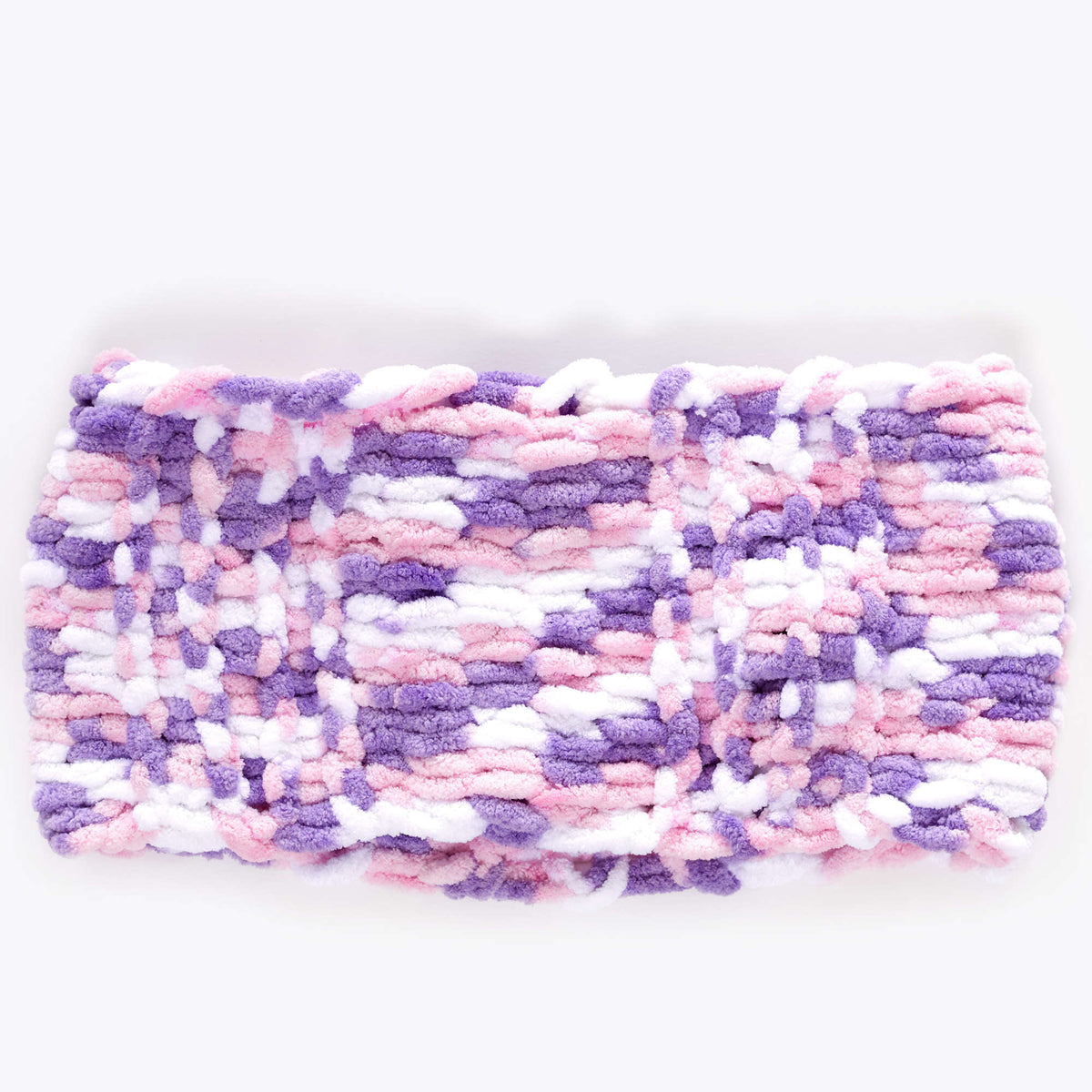 Craft Cowl made in Red Heart Loop-It Yarn