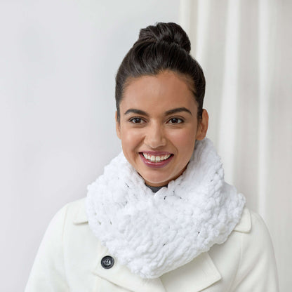 Red Heart Craft One Ball Loop-It Cowl Craft Cowl made in Red Heart Loop-It Yarn