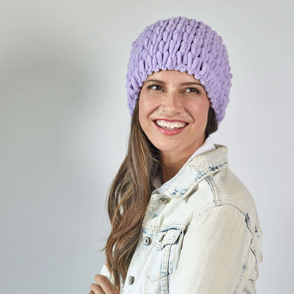 Red Heart Craft Finger Looping Beanie Craft Beanie made in Red Heart Loop-It Yarn