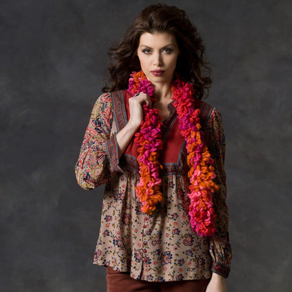 Red Heart Craft Scarf In a Jiffy Craft Scarf made in Red Heart Boutique Yarn
