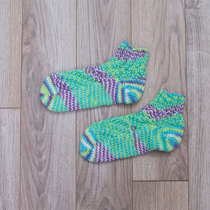 Red Heart Craft Shorty Socks Craft Socks made in Red Heart Soft Baby Steps Yarn