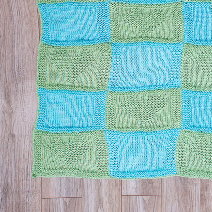 Red Heart Craft Hearts Blanket Craft Blanket made in Red Heart Soft Baby Steps Yarn