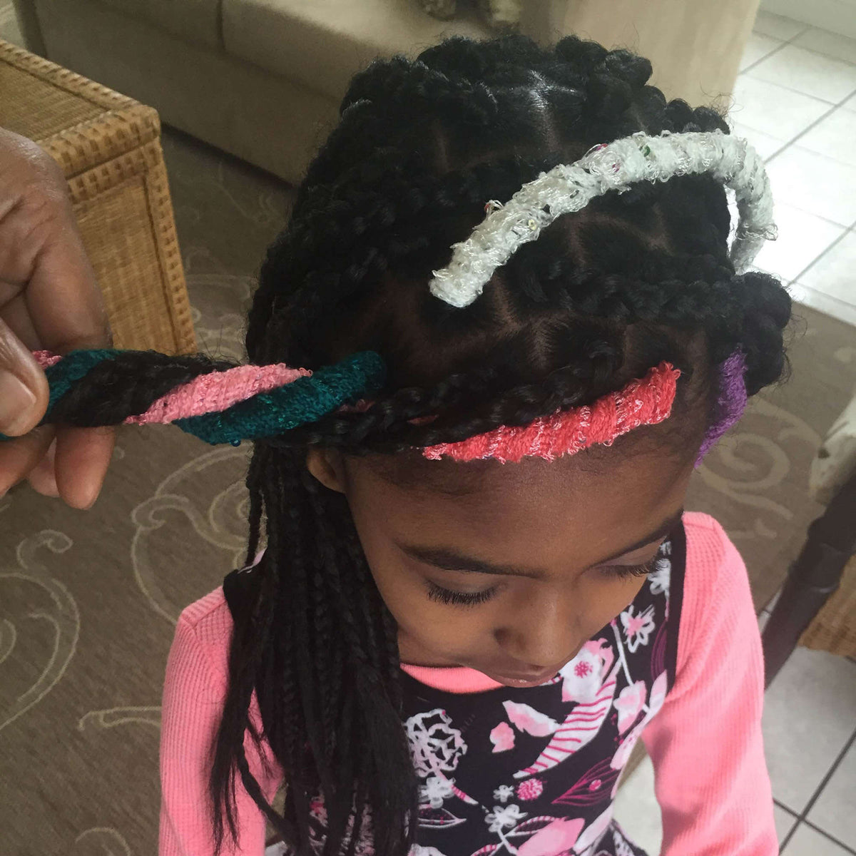 Craft Hair Accessory made in Red Heart Boutique Yarn