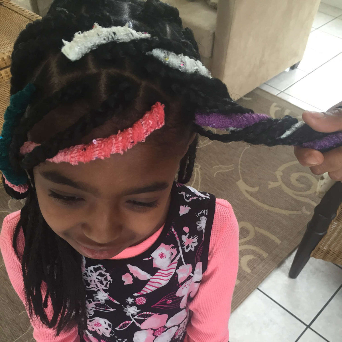Craft Hair Accessory made in Red Heart Boutique Yarn
