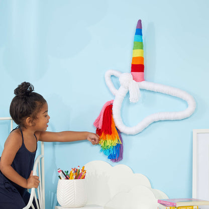 Red Heart Craft Unicorn Wall Hanging Art Single Size