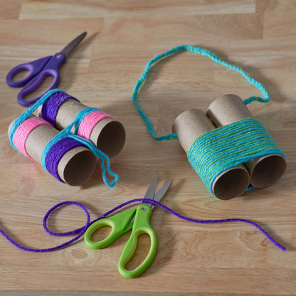 Red Heart Craft I Spy Spotter Binoculars Craft Toy made in Red Heart Yarn