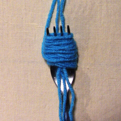 Red Heart Craft Pompom Bookmark Craft Bookmark made in Red Heart Super Saver Yarn