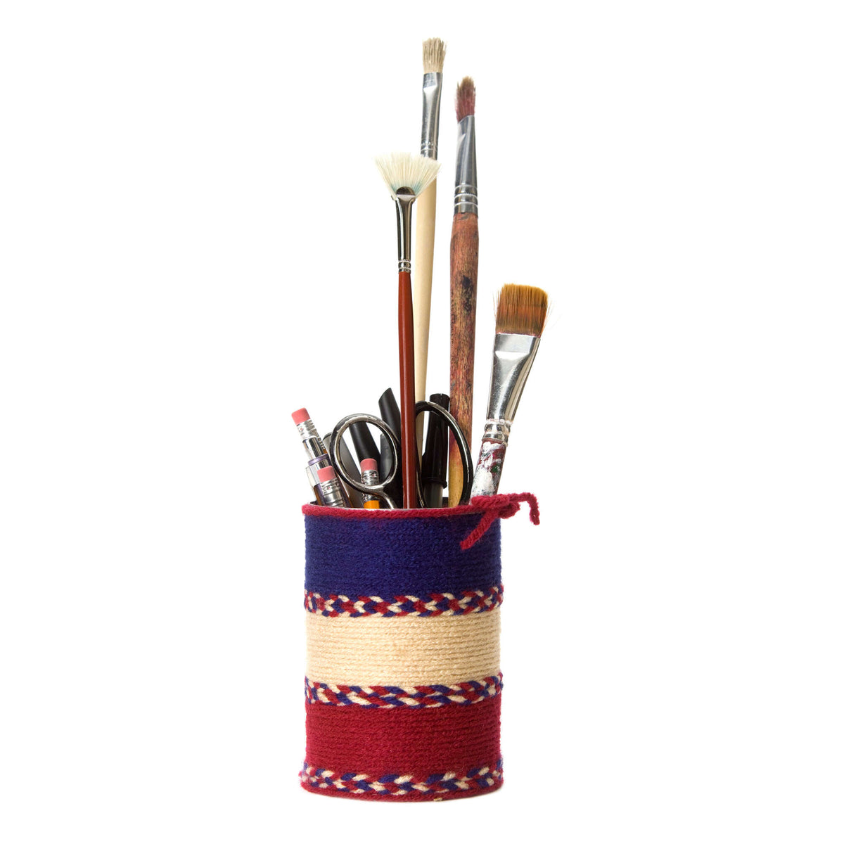 Craft Holder made in Red Heart Super Saver Yarn