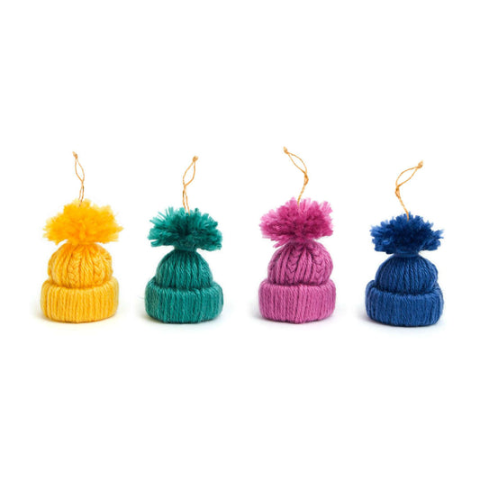 Craft Ornaments made in Red Heart Mini Yarn