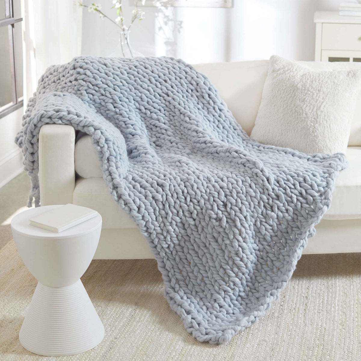 Craft Blanket made in Red Heart Irresistible Yarn