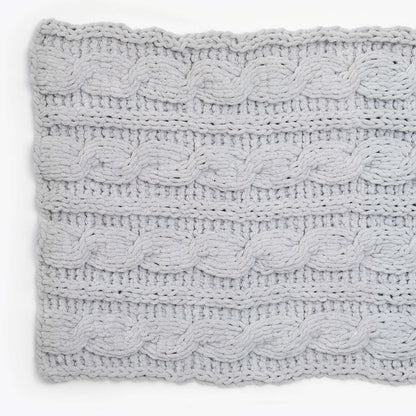 Red Heart Craft Cleverly Cabled Throw Craft Throw made in Red Heart Loop-It Yarn
