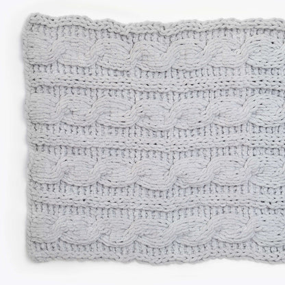 Red Heart Craft Classically Cable Throw Craft Throw made in Red Heart Loop-It Yarn