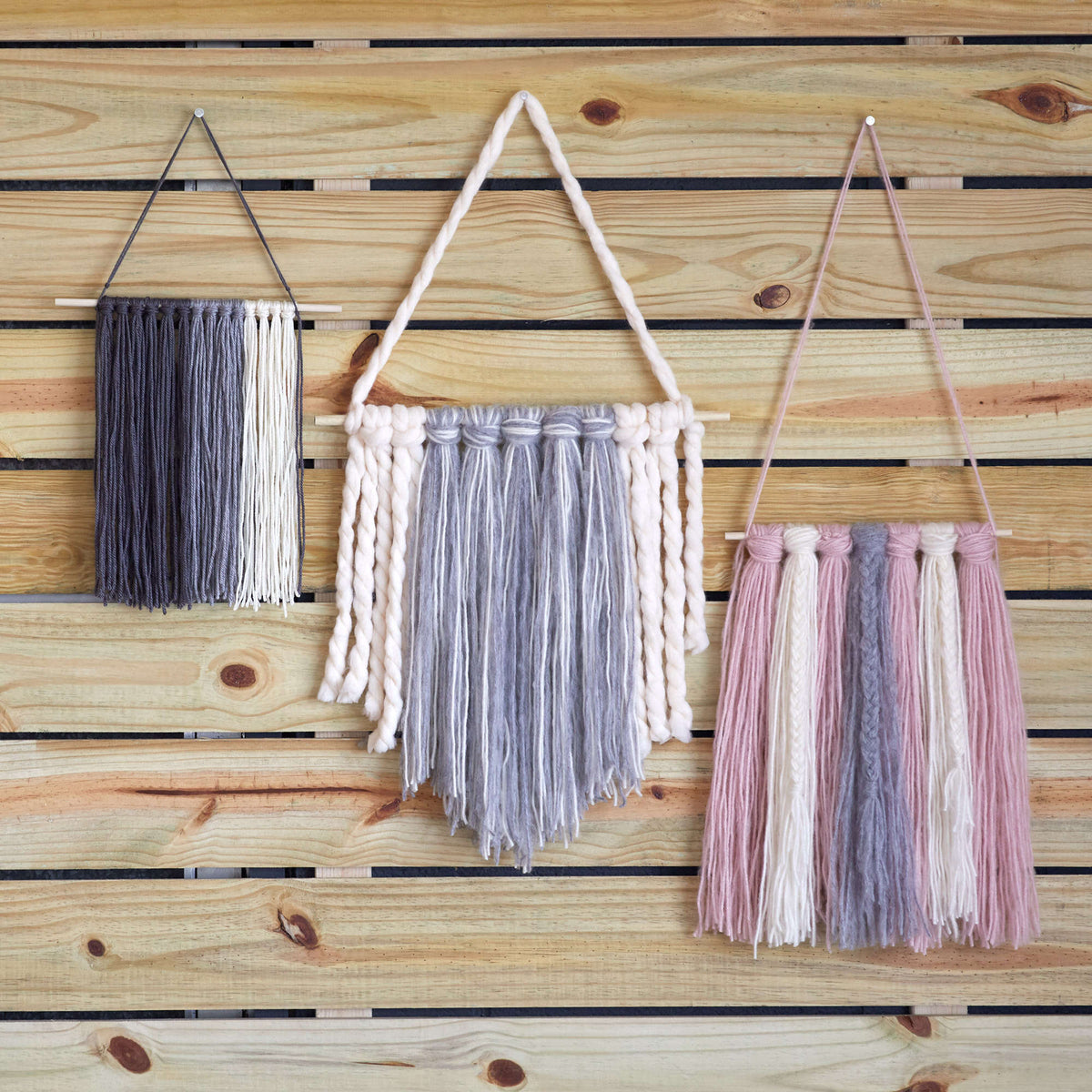 Craft Hanging made in Red Heart Soft Yarn