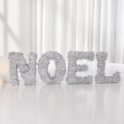 Red Heart NOEL All Wrapped Up Craft Holiday Décor made in Red Heart Sparkle Yarn
