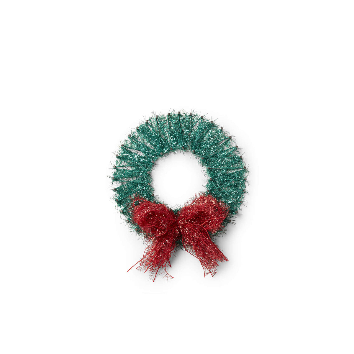 Craft Plaque made in Red Heart Sparkle Yarn