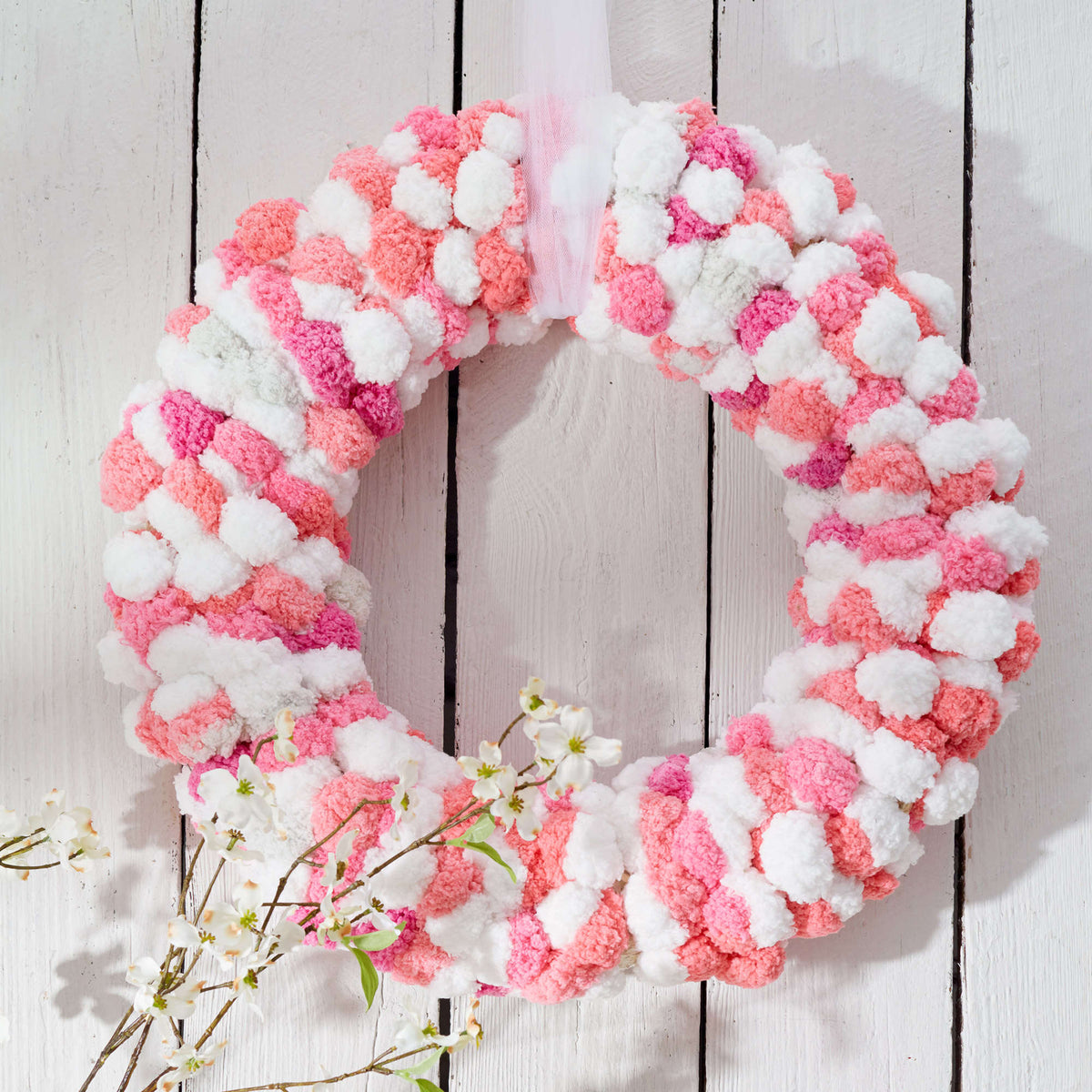 Craft Interior Décor made in Red Heart Pomp-a-Doodle yarn