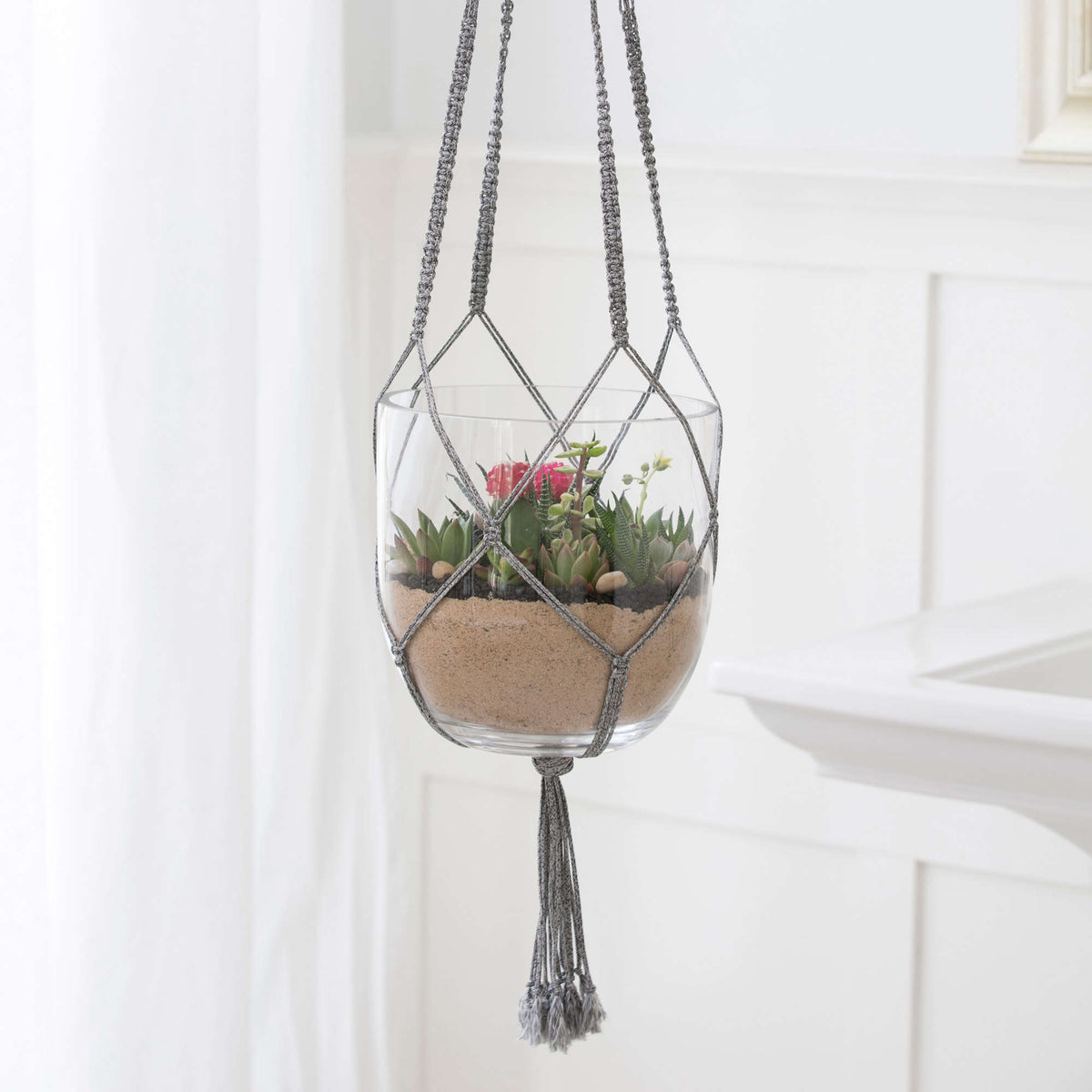 Craft Hanger made in Red Heart Cordial Yarn