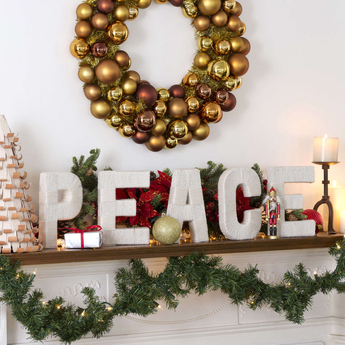 Craft Letters made in Red Heart Holiday Yarn