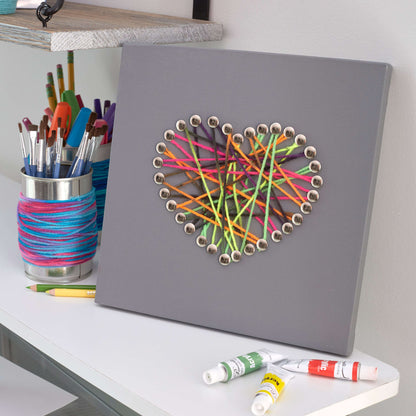 Red Heart Craft Cool Canvas Yarn Art Craft Yarn Art made in Red Heart Super Saver Yarn
