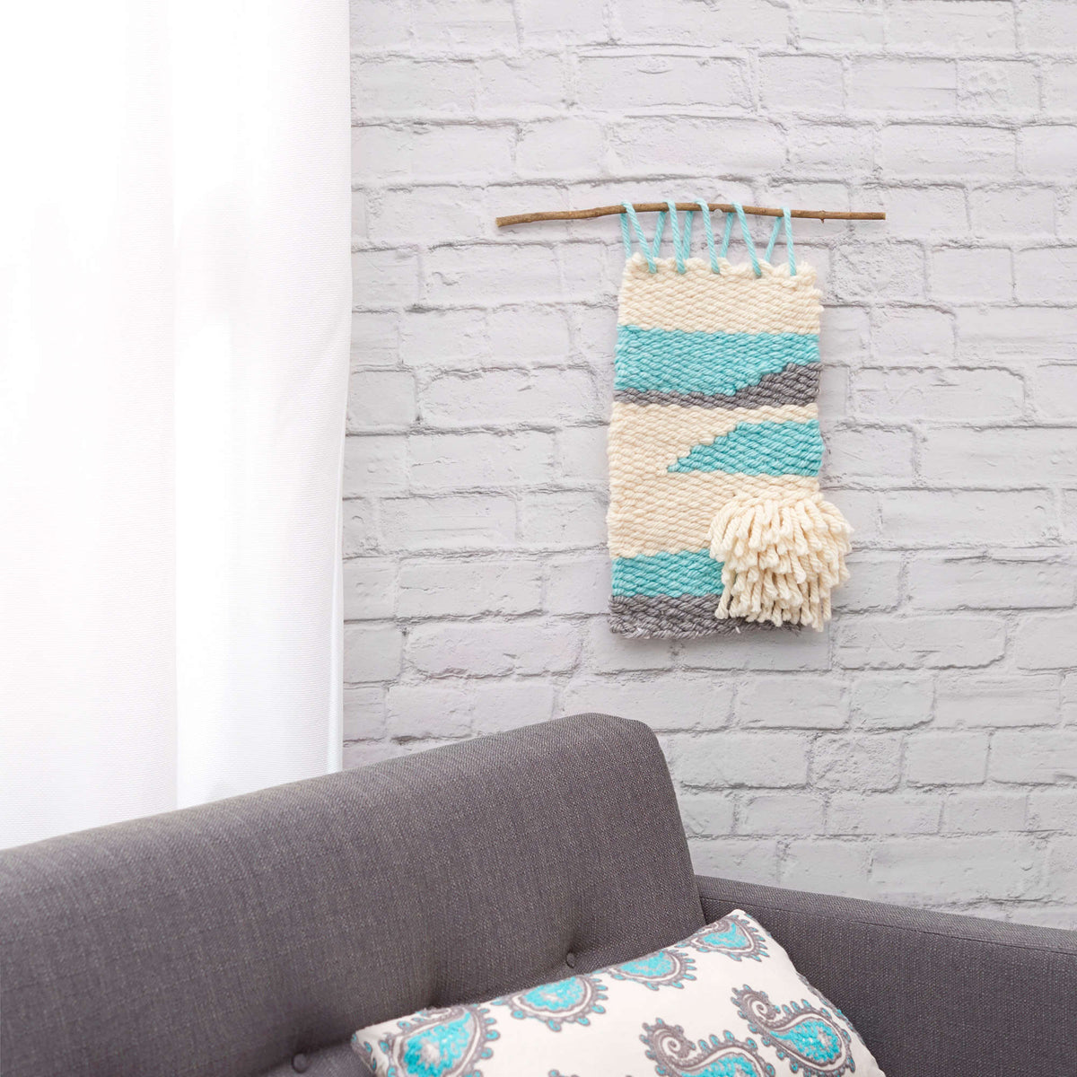 Craft Hanging made in Red Heart Grande Yarn