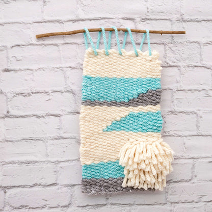 Red Heart Craft Woven Wall Hanging Craft Hanging made in Red Heart Grande Yarn