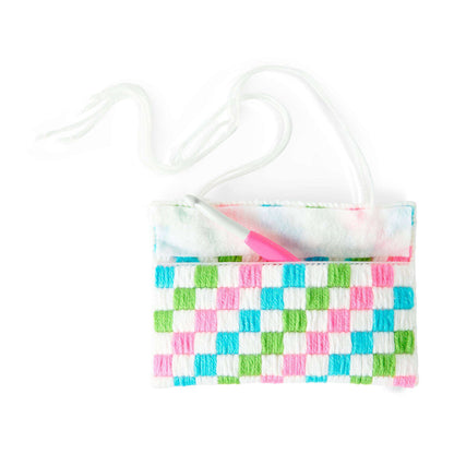 Red Heart Craft Plastic Canvas Notions Case Craft Notions Case made in Red Heart Super Saver yarn