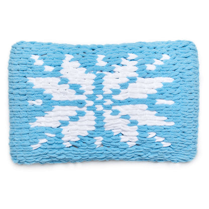 Red Heart Craft Fair Isle Loop-It Pillow Craft Pillow made in Red Heart Loop-It Yarn