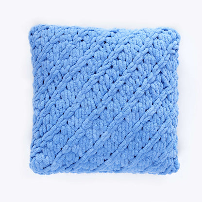 Red Heart Craft Lattice Pillow Craft Pillow made in Red Heart Loop-It Yarn