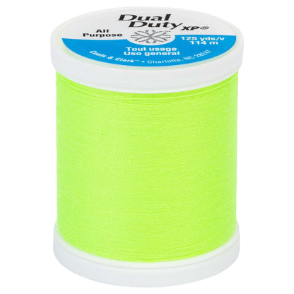 Coats & Clark Dual Duty XP All Purpose Thread (125 Yards) Neon Bright Yellow