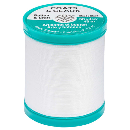 Coats & Clark Dual Duty Plus Button & Craft Thread White