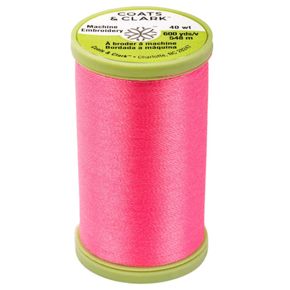 Coats & Clark Machine Embroidery Thread (600 Yards) - Clearance Shades Medium Coral