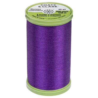 Coats & Clark Machine Embroidery Thread (600 Yards) - Clearance Shades Purple