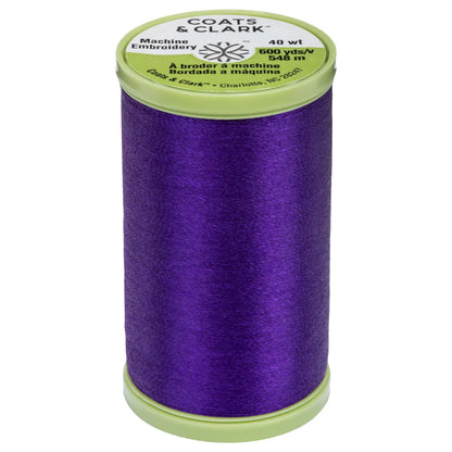 Coats & Clark Machine Embroidery Thread (600 Yards) - Clearance Shades Deep Amethyst