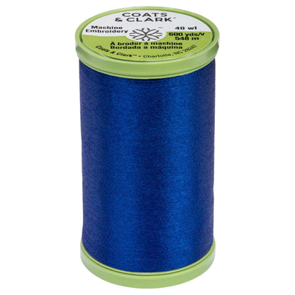 Coats & Clark Machine Embroidery Thread (600 Yards) - Clearance Shades Yale Blue