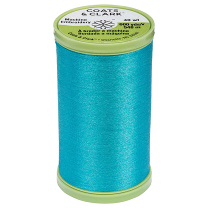 Coats & Clark Machine Embroidery Thread (600 Yards) - Clearance Shades River Blue