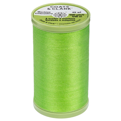 Coats & Clark Machine Embroidery Thread (600 Yards) - Clearance Shades Bright Green