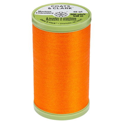 Coats & Clark Machine Embroidery Thread (600 Yards) - Clearance Shades Kumquat