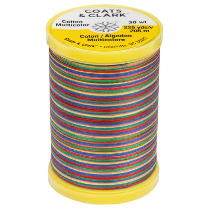 Coats & Clark Cotton Machine Quilting Multicolor Thread (225 Yards) - Clearance Shades Over The Rainbow