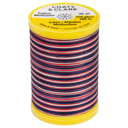 Coats & Clark Cotton Machine Quilting Multicolor Thread (225 Yards) - Clearance Shades Americana