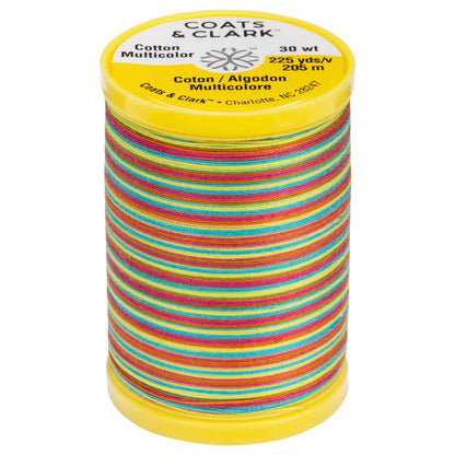 Coats & Clark Cotton Machine Quilting Multicolor Thread (225 Yards) - Clearance Shades Gumballs