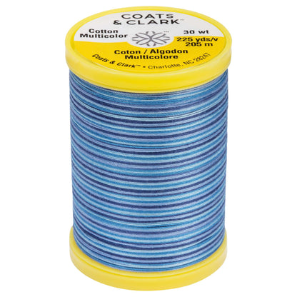 Coats & Clark Cotton Machine Quilting Multicolor Thread (225 Yards) - Clearance Shades Blue Clouds