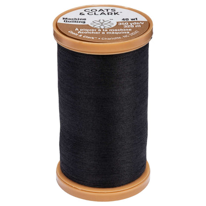 Coats & Clark Cotton Machine Quilting Thread (350 Yards) Black