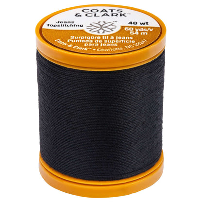 Coats & Clark Dual Duty Plus Jeans & Topstitching Thread (60 Yards) - Discontinued Shades Black