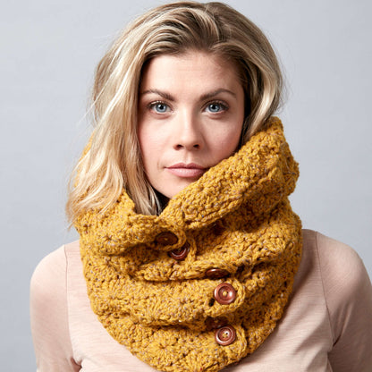 Sugar Bush Savvy Crochet Snoodle Crochet Cowl made in Sugar Bush Canoe yarn