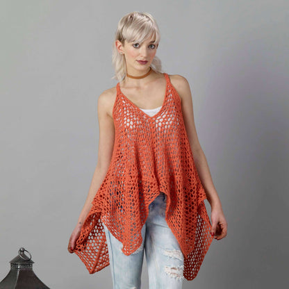Sugar Bush Crochet Granny's Hankie Tank Crochet Tank Top made in Sugar Bush Nanaimo yarn