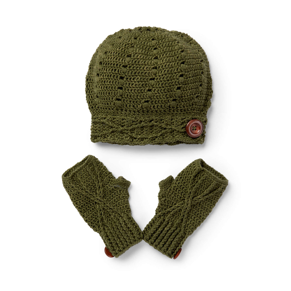 Crochet Set made in Sugar Bush Crisp yarn