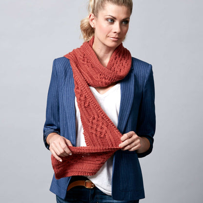 Sugar Bush Hill and Valley Knit Scarf Knit Scarf made in Sugar Bush Bliss yarn